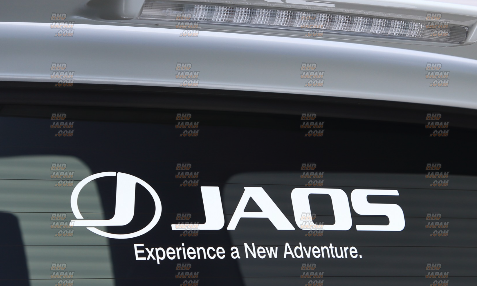 JAOS Logo Cutting Sticker - White M-Size